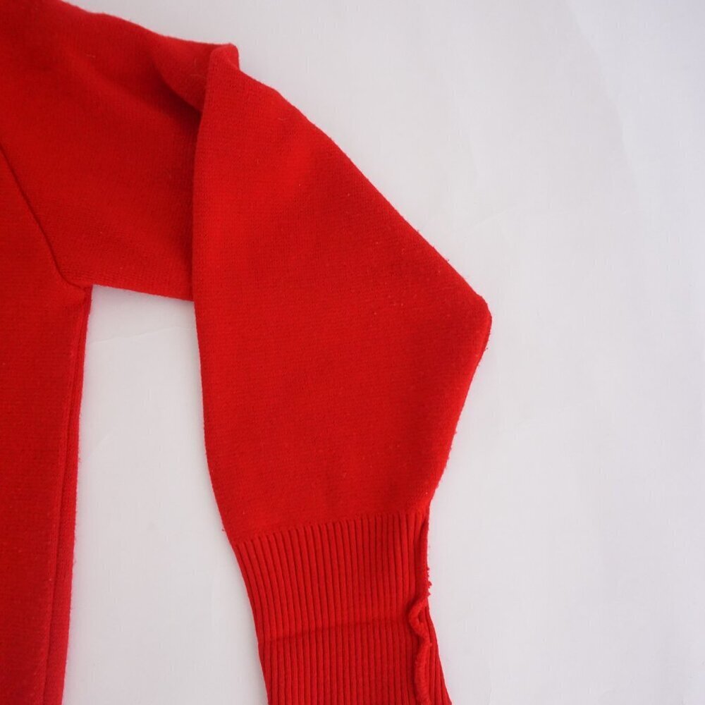 Vintage Tundra Canada Red Minimalist V Neck Knit Sweater Cotton Blend 2XLT - Picture 5 of 13